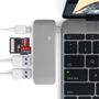 Satechi Satechi USB-C Pass Through USB Hub ? 3-i-1 hub. Kompatibel med Nya MacBooks, tillåter laddning! (ST-TCUPS)