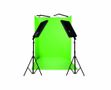 Nanlite Compac 100 Colour Variable LED studio SOFT light + Self standing Green screen (113976)