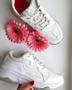Asfvlt Onset, White Grey Dame Retro Sneakers (ON022-36)