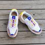 Asfvlt Onset, White Pink Yellow Blue Dame Retro Sneakers (9851-var)