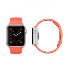 APPLE Apple Watch Sport 38mm Silver Aluminium Case with Apricot Sport Band (MMF12KS/A)