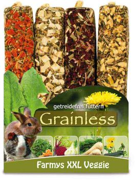 GnageSticks Grainless XXL Veggie 4-Pack 450g -JR-Farm (5-21471)