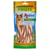  Antos Hundesnacks Kylling og Fisketwists - 100g