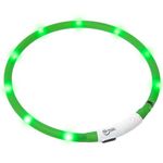LED - lyshalsbånd Grønn 20-70cm -Hund (14-64908)