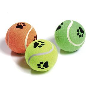 Flamingo Baller - Tennisballer 3 stk med pip -Hund (14-45650)