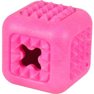 Godbitleke Cube Rose 7cm - Hundeleke (14-518175)