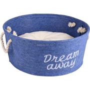  Dream Away Filtkurv 44cm Blå Katte-/Hundeseng