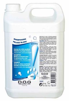 Hundeshampo hvit pels 5 liter D.O.G. (40-K4020#)