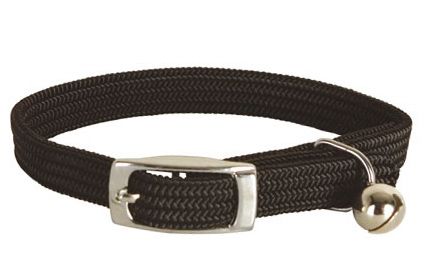 Cha Dog Kattehalsbånd Elastic Black 28cm -Halsbånd (40-F0741#)