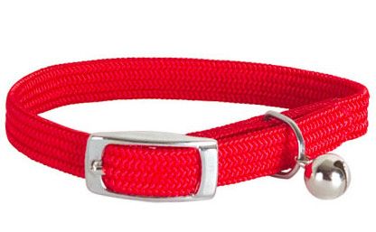 Cha Dog Kattehalsbånd Elastic Red 28cm -Halsbånd K (40-F0744#)
