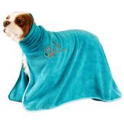  Badekåpe håndkle Medium Blue Microfiber-Dry -Hund