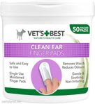 Vet's Best Clean Ear Finger Pads - 50stk (49-80361-6p)