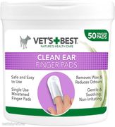 Vet's Best Clean Ear Finger Pads - 50stk