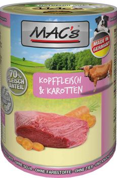 Mac's Hodekjøtt og Gulrot Våtfôr (50-924)