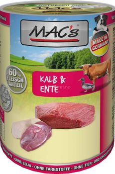 Mac's Kalv og And Våtfôr - 6pk (50-963x6)