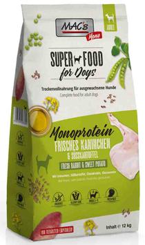  Mac's Mono Super Food for Dogs, Kanin - Tørrfôr til Hund