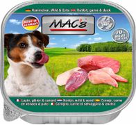  Mac's Gourmet Kanin, Vilt og And Våtfôr 150g