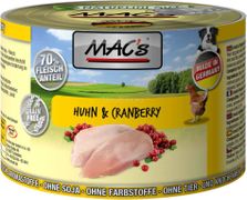  Mac's Kylling og Tranebær Våtfôr - 6pk