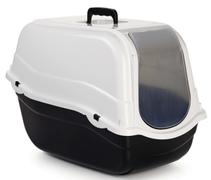  Romeo Kattedo med Tak, Svart - 57cm