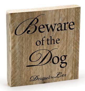 Design by Lotte Design by Lotte WoodBoard 'Beware of the Dog' (796198)