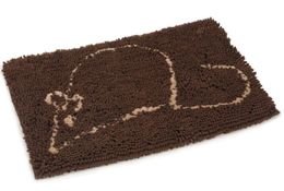  Dirty Cat Doormat Brown 60cm Kattematte