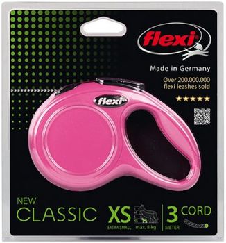 Flexi Classic XS 3m Cord Rosa - Flexibånd (18-600.7706)