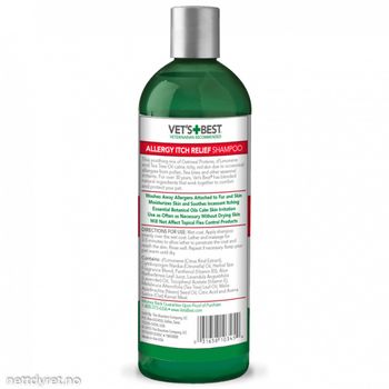 Vet's Best Allergy-Itch relief shampo 475ml -Hund (49-3165810345)