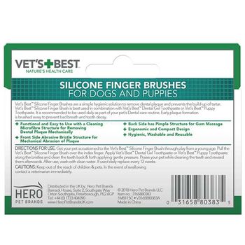 Tannbørste Silicone Finger Brushes for Dogs – 5 pack Vet's Best (49-80383-6p)