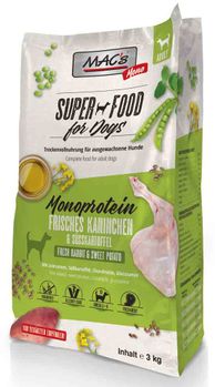 Mac's Super Food for Dogs 3kg Kanin, SensiMono - Tørrfôr (50-90334)