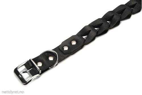 Connex Lær Black halsbånd 60cm (732116)