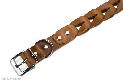 Connex Lær cognac halsbånd 55cm (732131)