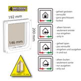 Katteluke 4-veis med Tunnel - Hvit (14-507514)