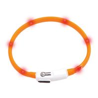  LED Lyshalsbånd til Katt - Orange