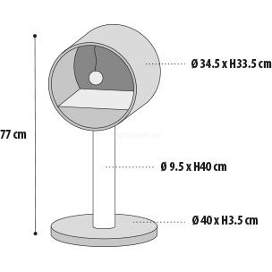 Nordic Home Kattemøbel - 77cm (14-560549)