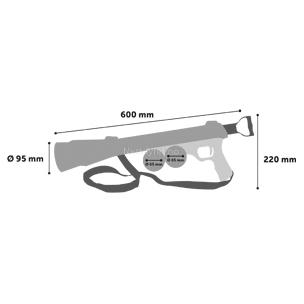 BazooK-9 Ballkaster med 2stk Tennisballer (14-517029)