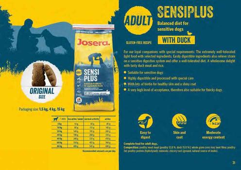 Josera Sensiplus - Tørrfôr til Hund (15-50012704)