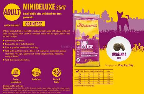 Josera Minideluxe - Tørrfôr til Hund (15-50005679-1pcs-of-5unit)