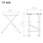 Trimmebord til Hund, Svart - 60cm (FT-820H)