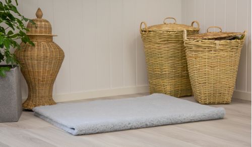 Fiberpels Vetbed Hundeteppe - Lysegrå (10-0112825g)