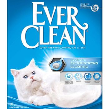 Ever Clean Ever Clean Kattesand Extra Strong Clumping Unscented,  10L (11-4301)