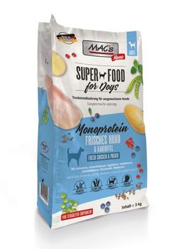 Mac's Super Food for Dogs 3kg Kylling, SensiMono - Tørrfôr (50-90522)