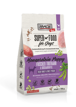 Mac's Mono Super Food for Puppies, Kalkun - Valpefôr (50-90511)