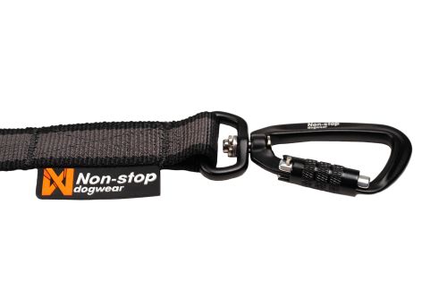 Non-stop Kjørestrikk Touring Bungee, Svart - 3,8m/23mm (44-1540)