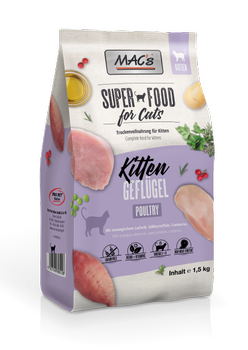 Mac's Super Food for Kittens 1,5kg, Fjørfe - Kattungefôr (50-80512)