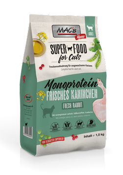 Mac's Mono Super Food for Cats, Kanin - Tørrfôr til Katt (50-80544-1500084525)