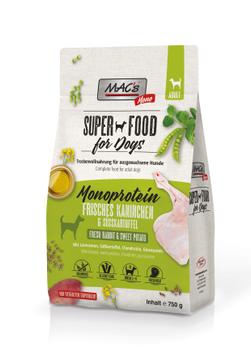 Mac's Mono Super Food for Dogs, Kanin - Tørrfôr til Hund (50-90334)