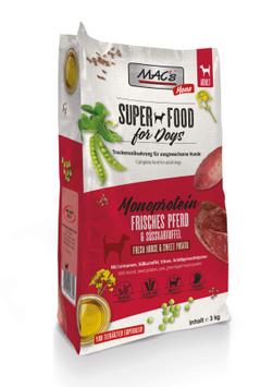 Mac's Mono Super Food for Dogs, Hest - Tørrfôr til Hund (50-90366)