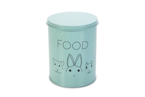 Stål Oppbevaringsboks til Snacks/ Fôr , Mint - 20cm (51-811131)
