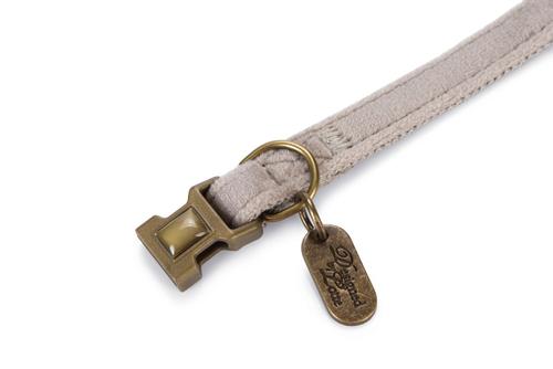 Designed by Lotte Velura Kattehalsbånd,  Grå - 20-30cm (51-730446)