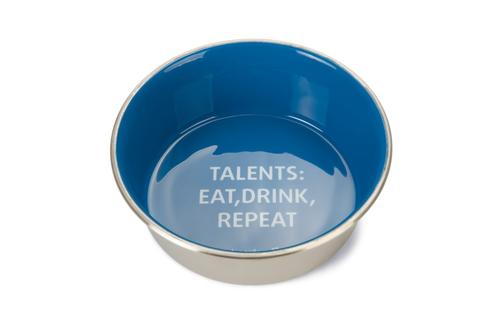 Talents Matskål i Rustrfitt Stål , Blå - 940ml (51-653945)